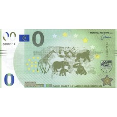 0 Euro biljet Brugelette Piari Daiza 0 Euro biljet Brugelette Piari Daiza